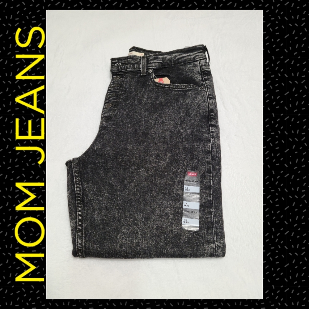 MOM JEANS HIGH RISE TAPERED LED